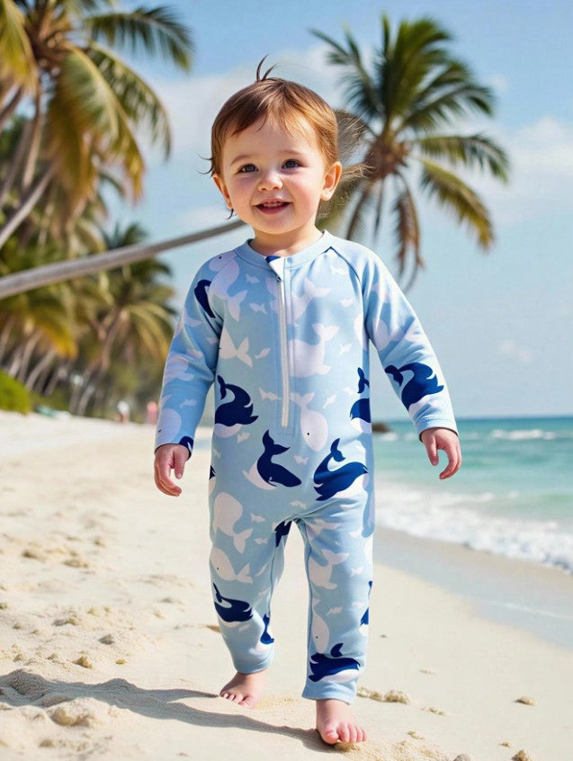 Traje de baño manga larga 1 pieza