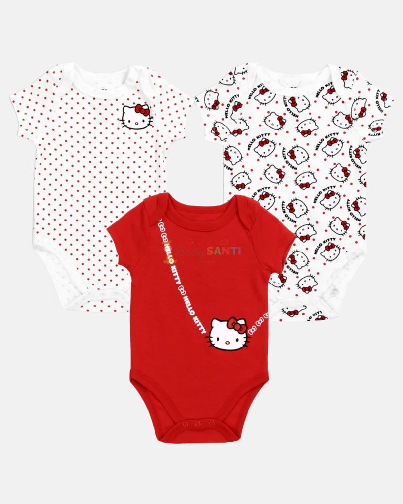 Pack 3 Mamelucos Hello Kitty