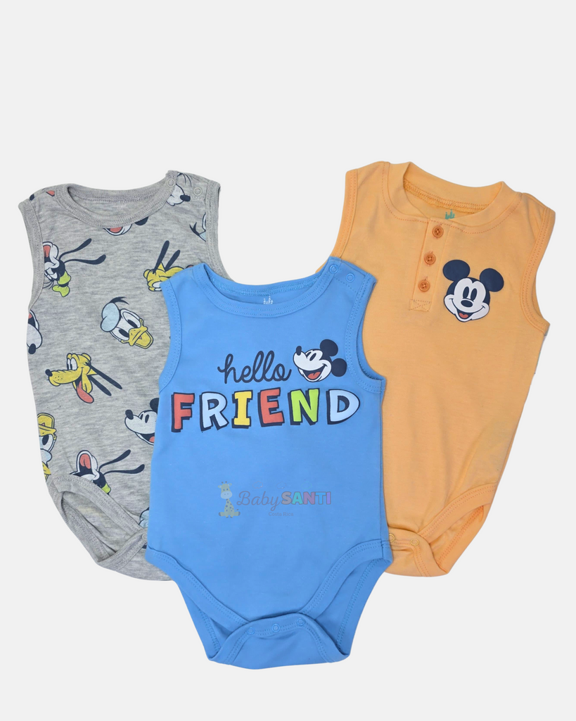 Paquete 3 Mamelucos Mickey