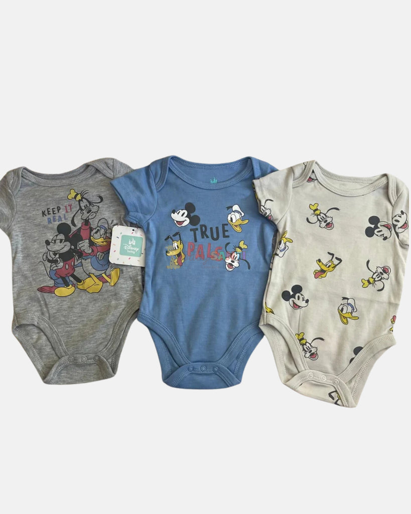 Paquete 3 Mamelucos Mickey Mouse