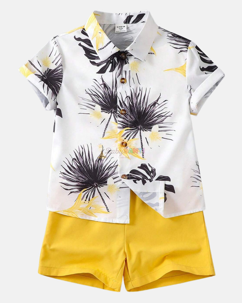 Conjunto Amarillo Palmeras