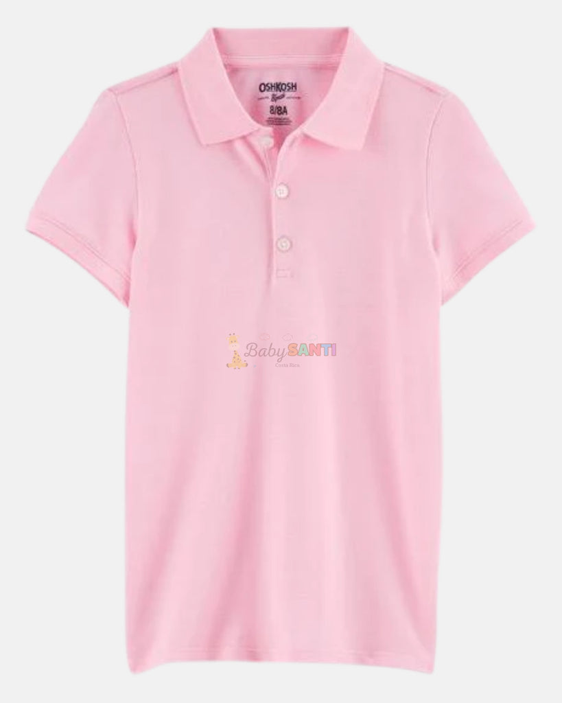 Camisa Tipo Polo Rosada