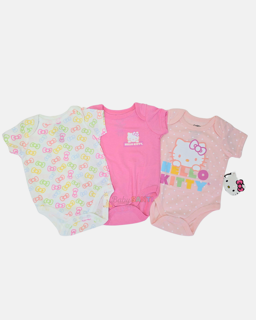 Paquete 3 Mamelucos Hello Kitty