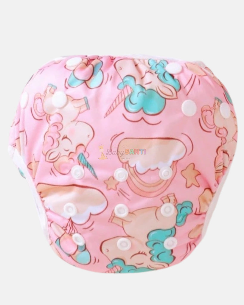 Pañal de Natación Reutilizable Unicornio
