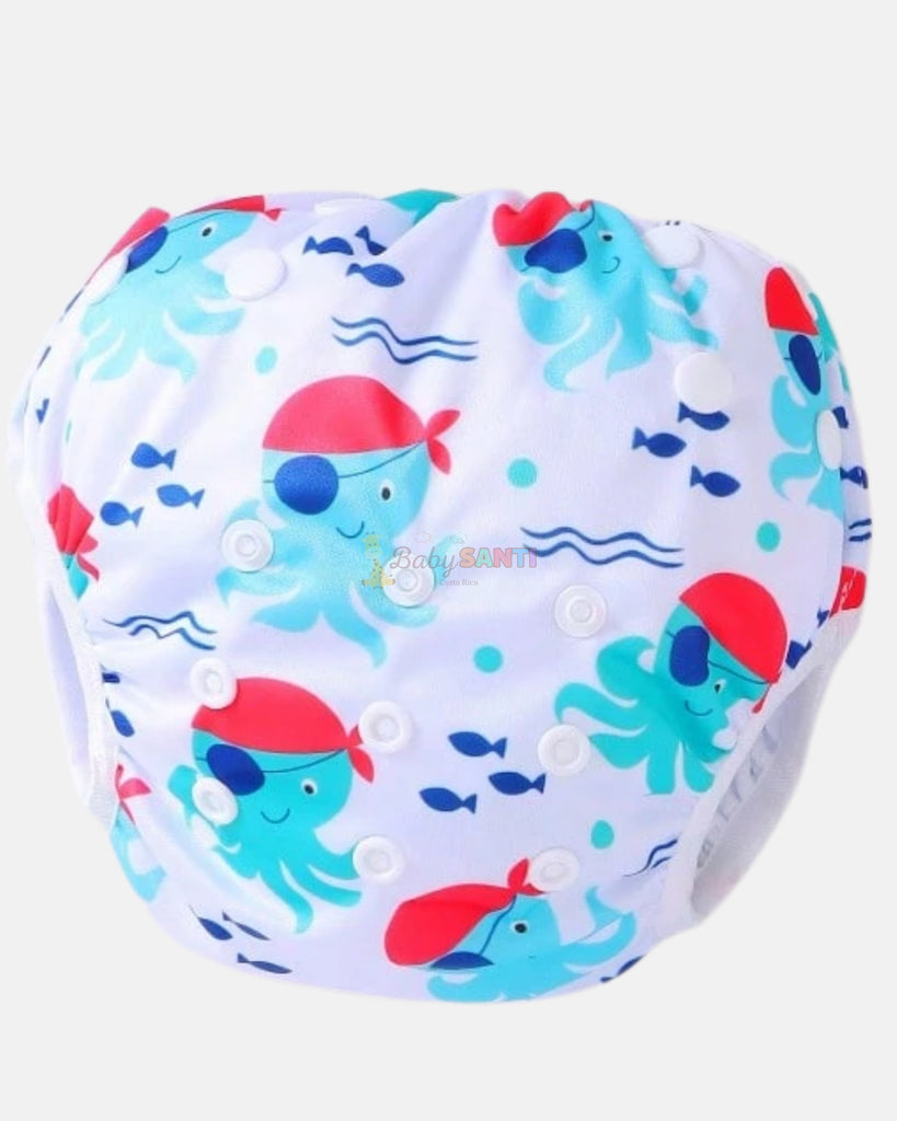 Pañal de Natación Reutilizable Pulpo