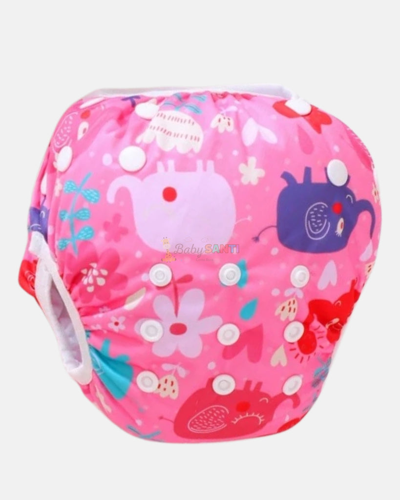 Pañal de Piscina y Playa Reutilizable Elefantes