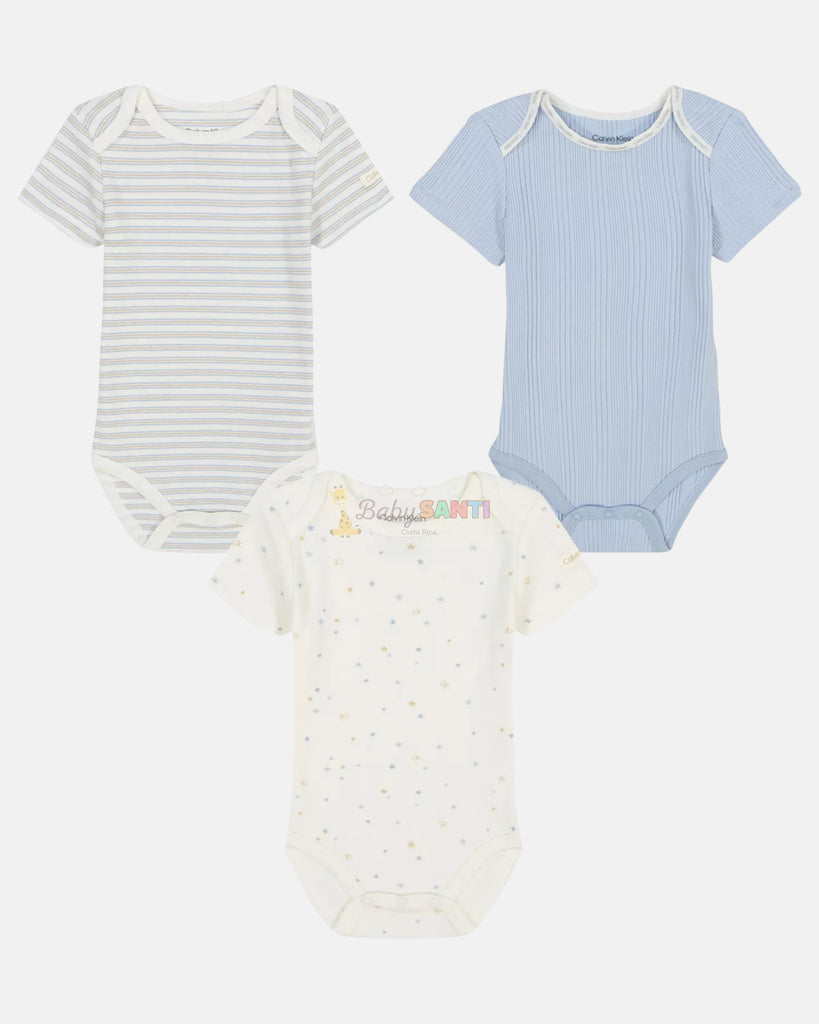 Pack 3 Mamelucos Calvin Klein