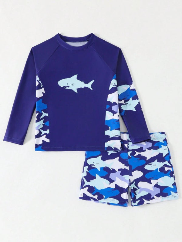 Traje de baño manga larga 2 piezas