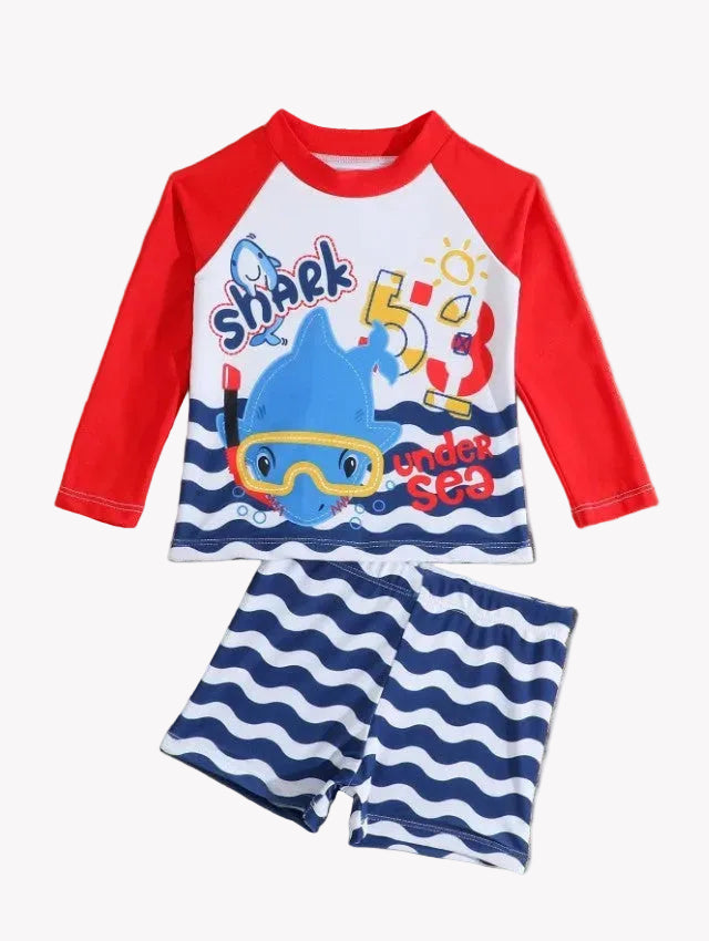 Traje de baño manga larga 2 piezas