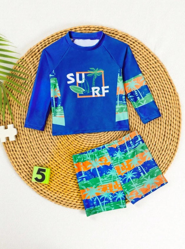 Traje de baño manga larga 2 piezas