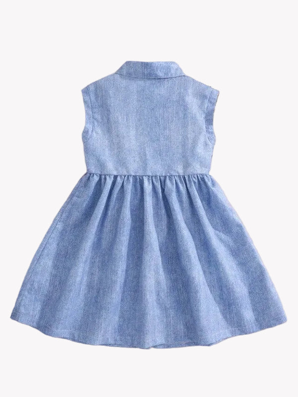 Vestido Estampado de Mariposa y Flores