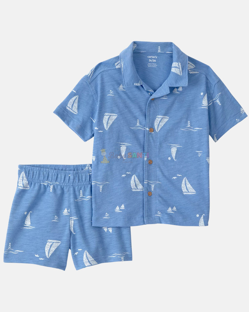 Conjunto Azul Veleros