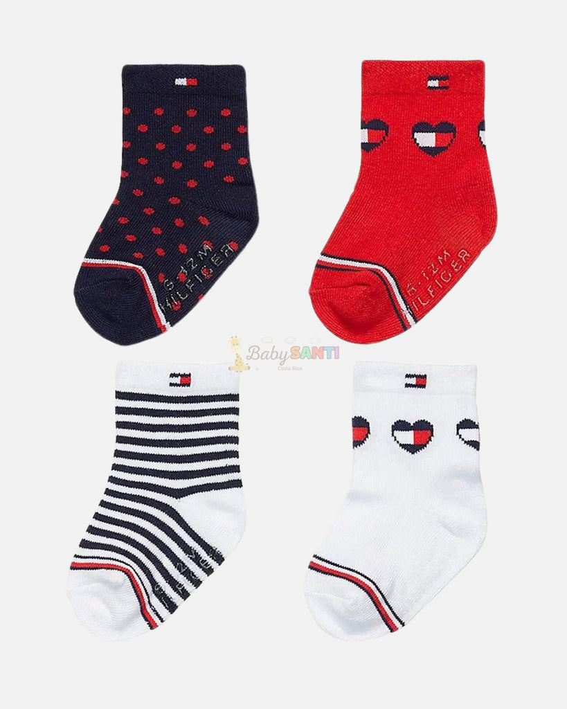 Pack 4 Medias Tommy Hilfiger