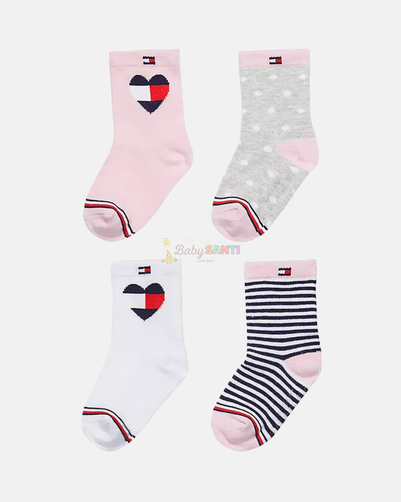 Pack 4 Medias Tommy Hilfiger