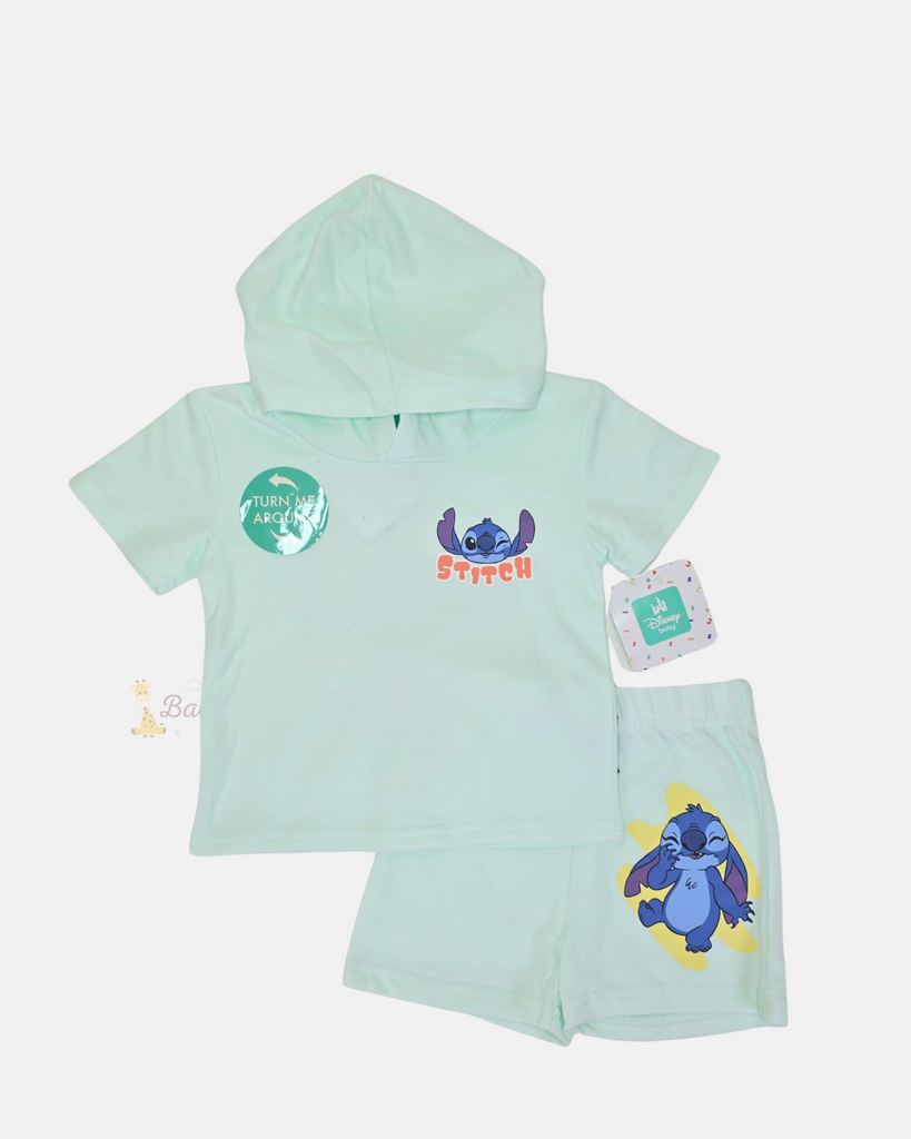 Conjunto Stitch Camisa con capucha & Short