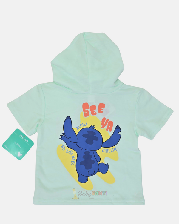 Conjunto Stitch Camisa con capucha & Short