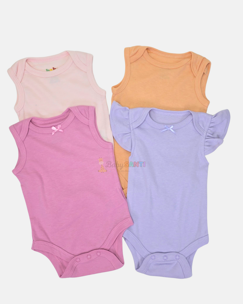 Paquete 4 Mamelucos Niña