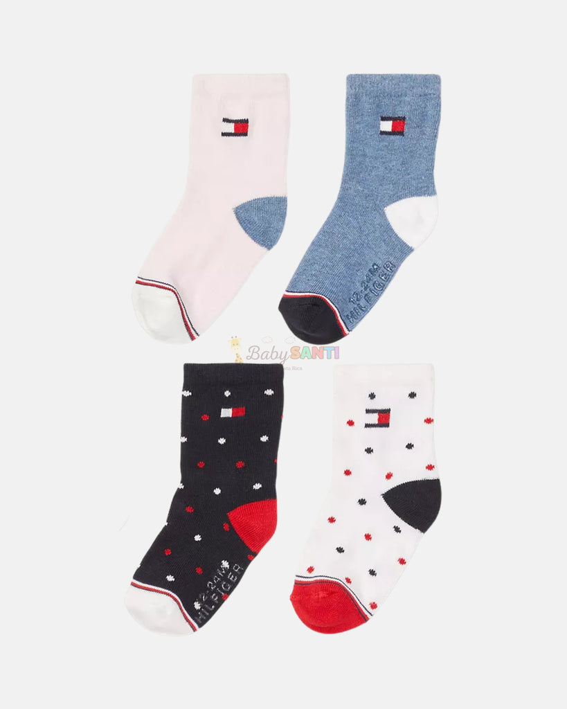Pack 4 Medias Tommy Hilfiger