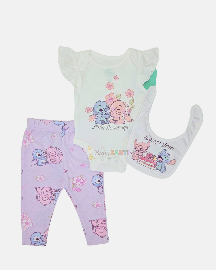 Conjunto 3 piezas Stitch