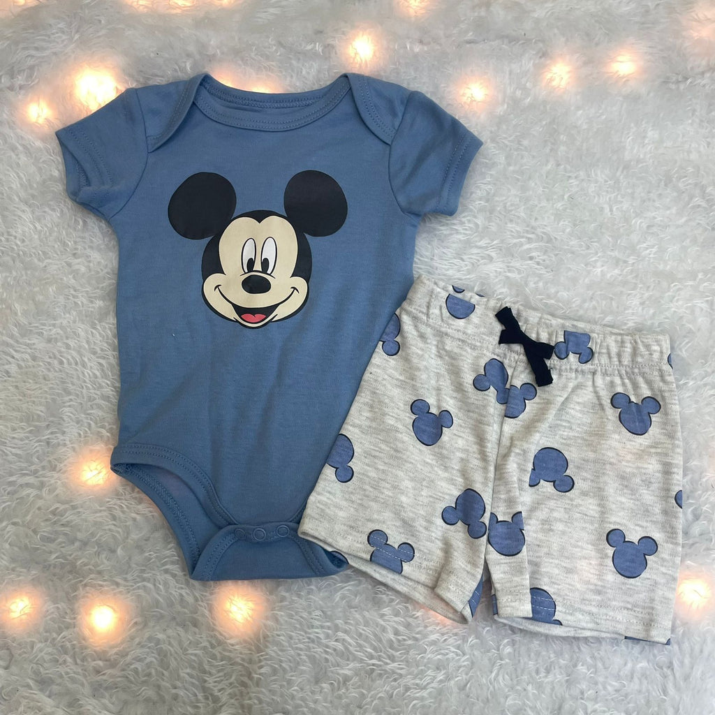 Conjunto 2 piezas Mickey Mameluco & Short