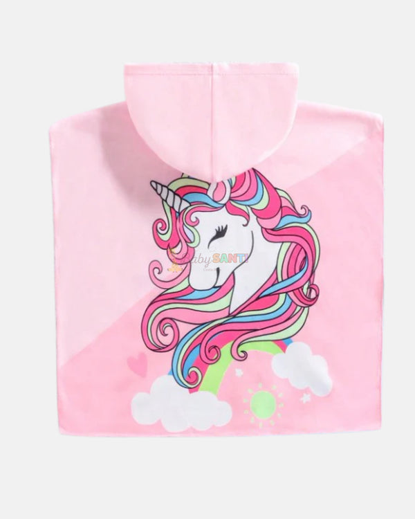 Bata Baño Unicornio Rosa