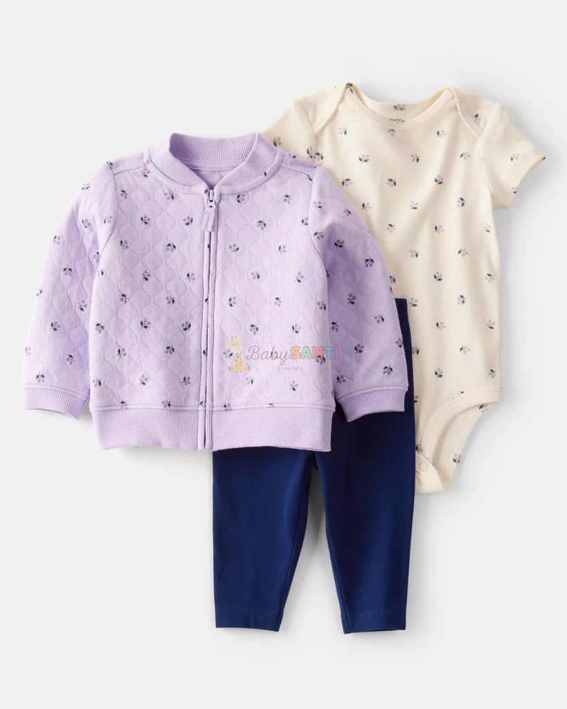 Set 3 piezas Lila