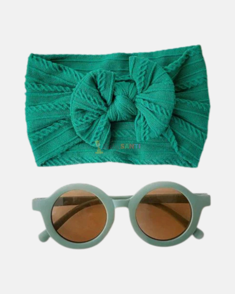 Lentes 100% UVA-UVB & Vincha Verde