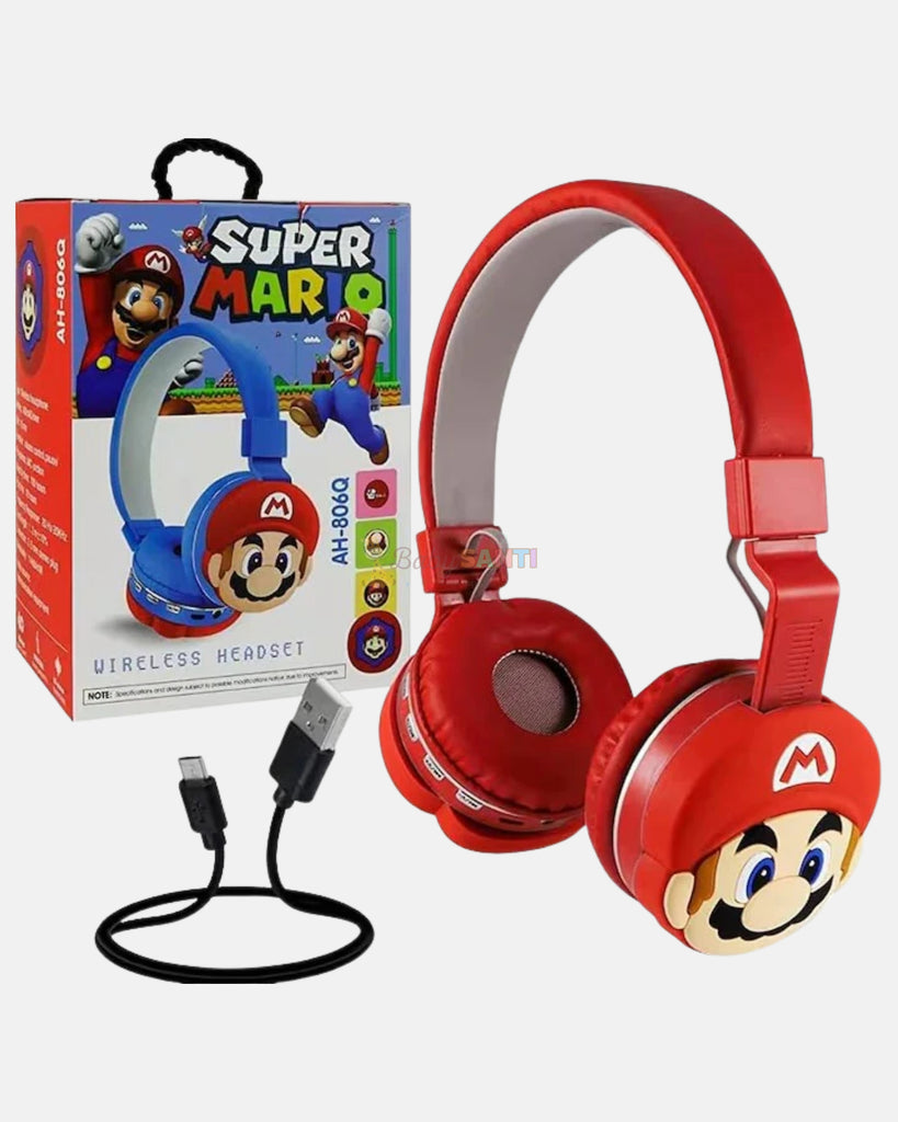 Audífonos Bluetooth Inalámbricos Mario Bros
