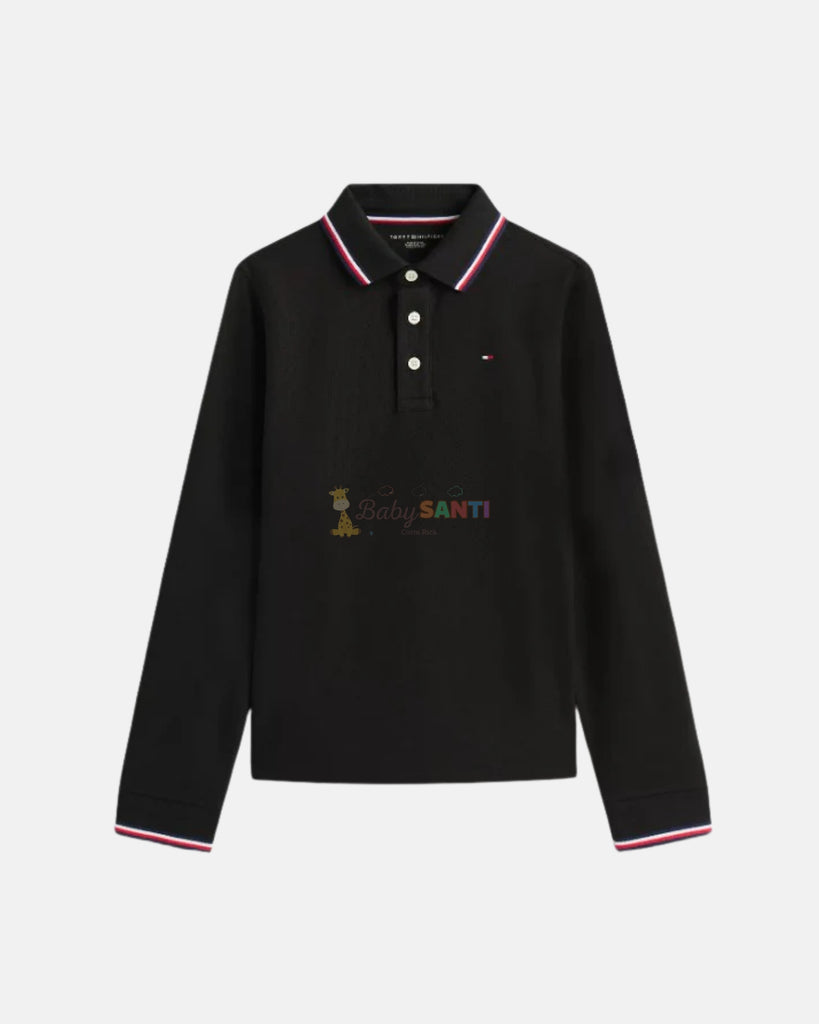 Camisa Manga Larga Negra Tommy Hilfiger