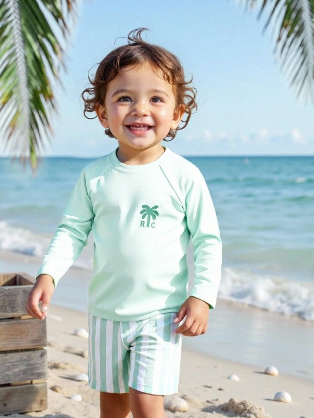 Traje de baño manga larga 2 piezas