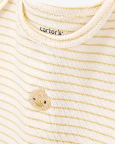 Conjunto Patito 3 piezas Mameluco, Abrigo & Pantalón Unisex