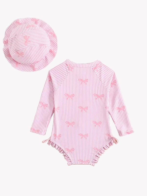 Traje de baño manga larga & sombrero