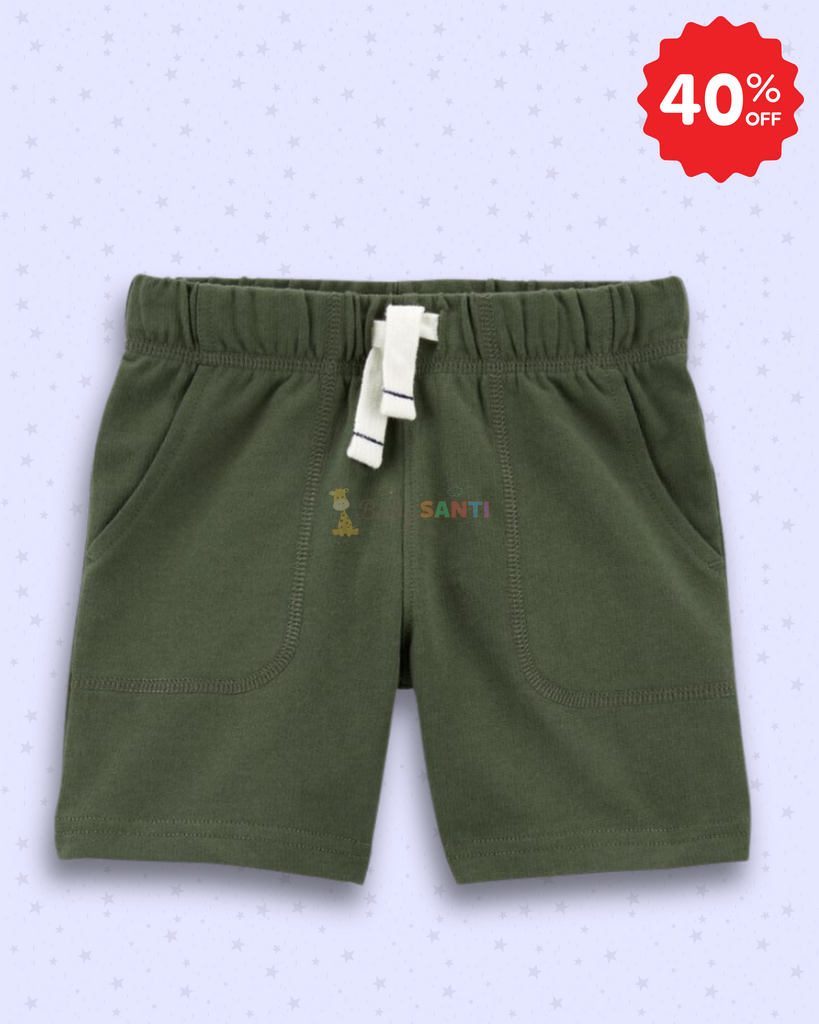 Short de Algodón Verde