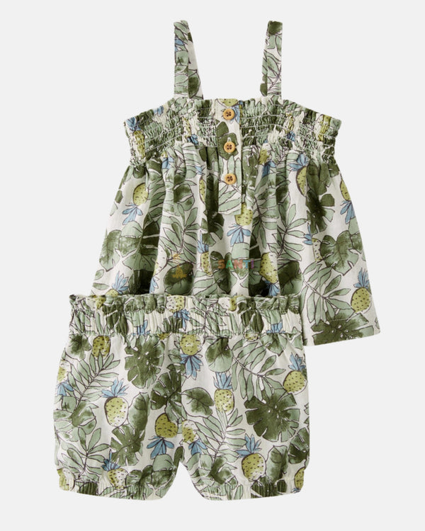 Conjunto Floral Verde