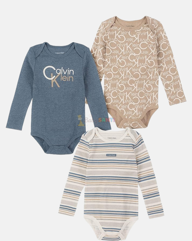 Pack 3 Mamelucos Calvin Klein