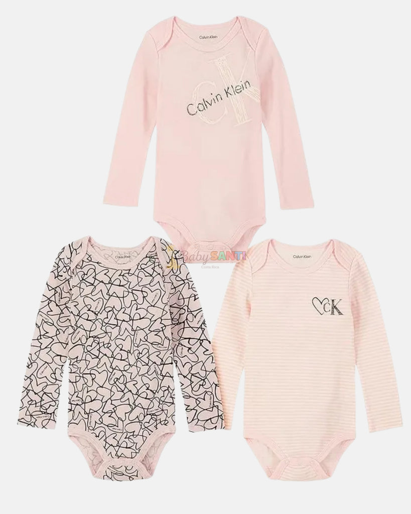 Pack 3 Mamelucos Calvin Klein