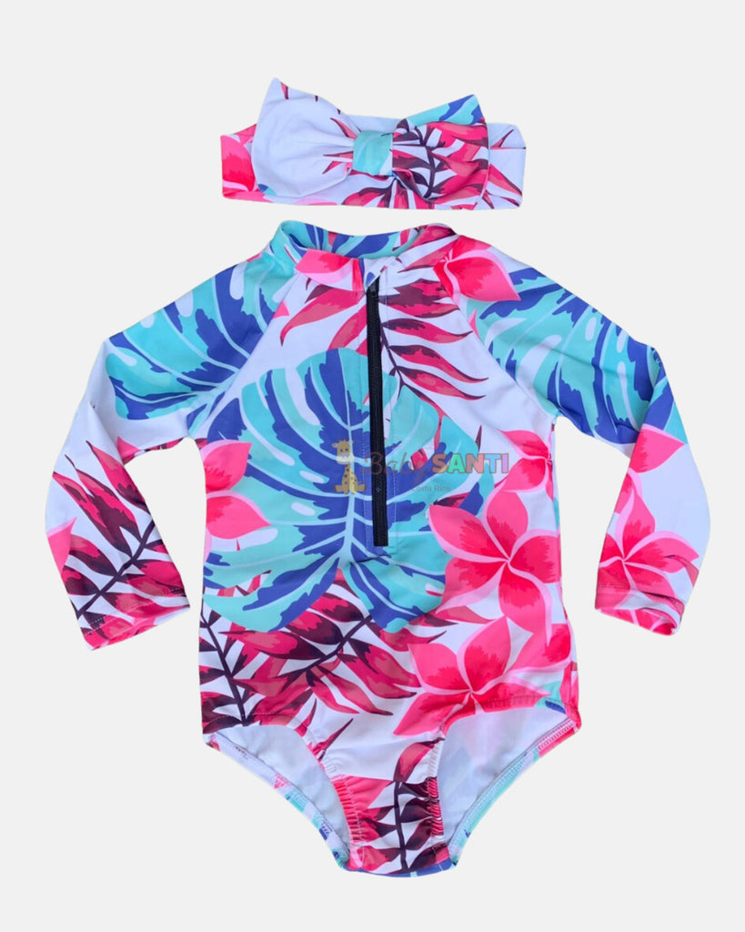 Traje de Baño & Vincha Floral