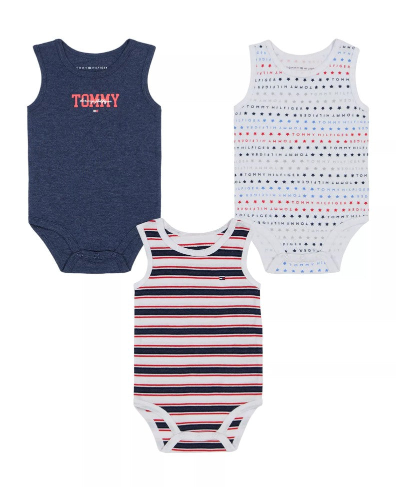 Paquete 3 Mamelucos Tommy Hilfiger