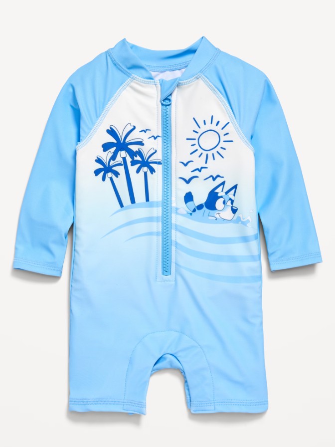 Traje de baño niño manga larga Bluey