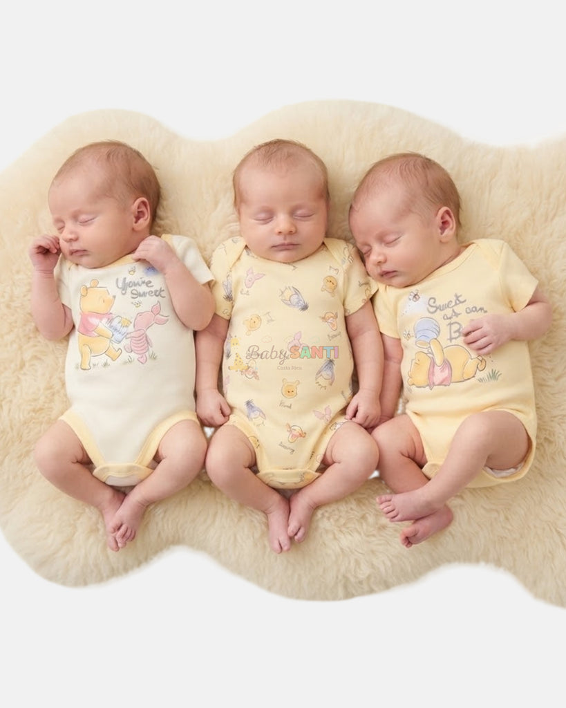 Mamelucos Pack 3 Unisex Winnie the Pooh