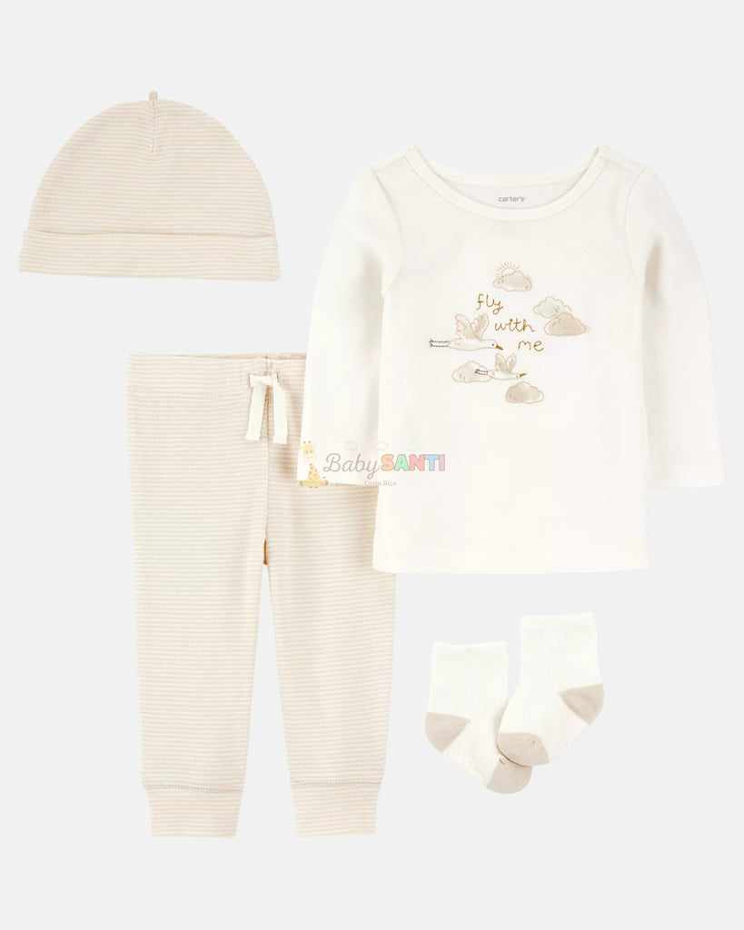 Set 4 piezas Unisex Nubes