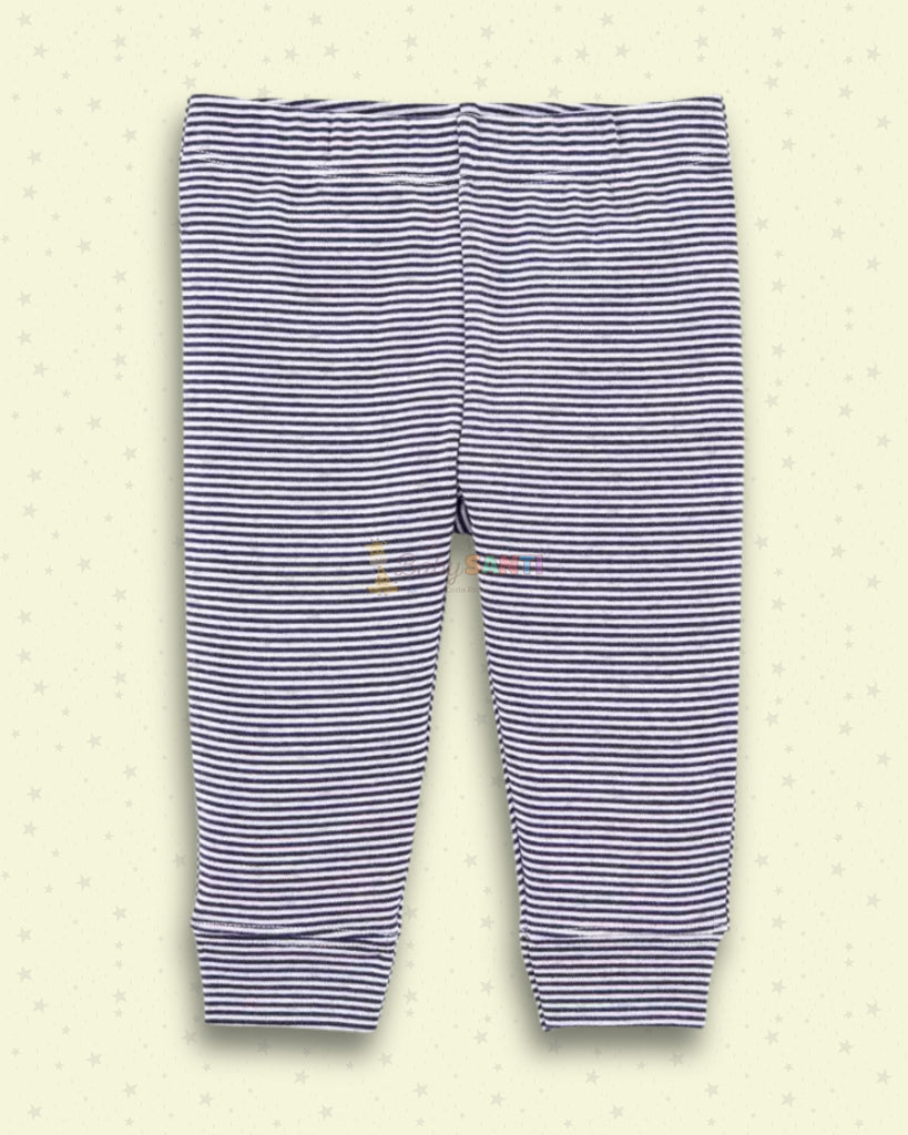 Pantalón de Algodón Rayas Azul Unisex