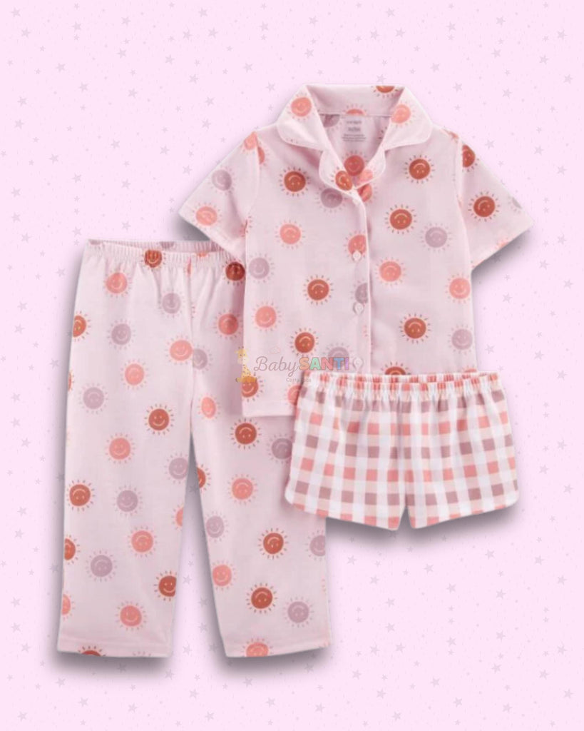 Conjunto Pijama 3 piezas Smiley