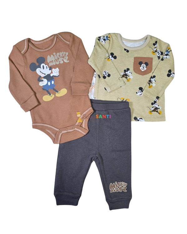 Conjunto 3 Piezas Mickey Mouse