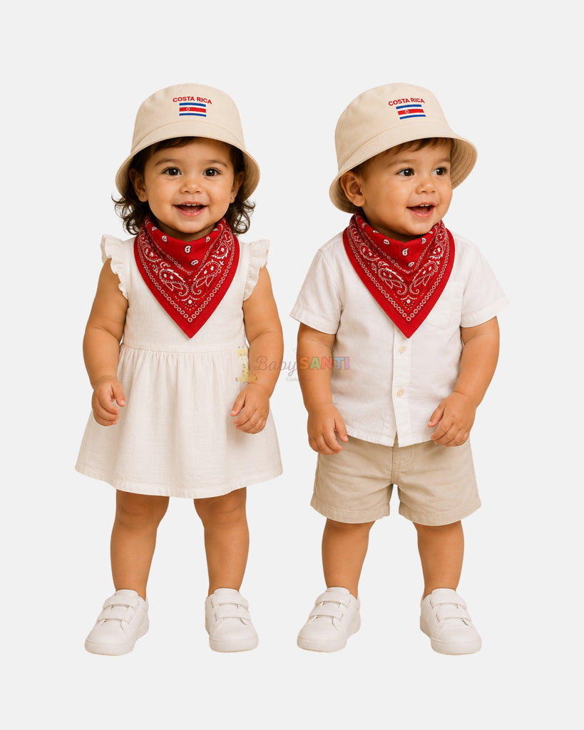 Chonete + Pañuelo Típico Rojo