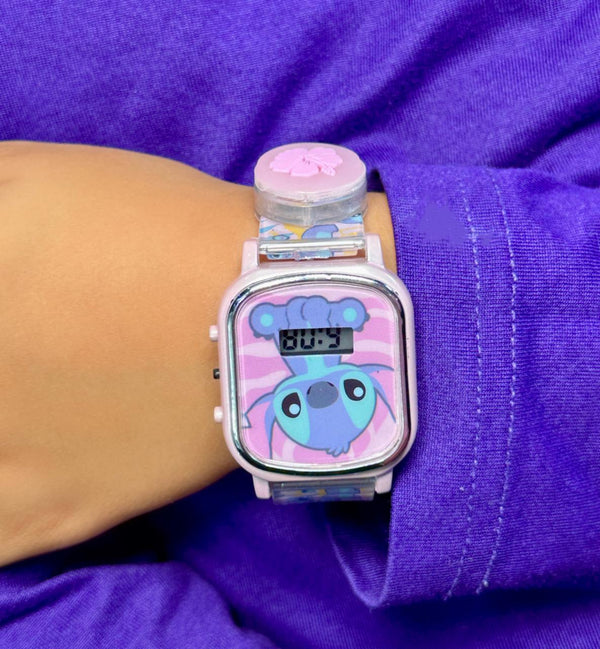 Reloj Digital Stitch Con Luces